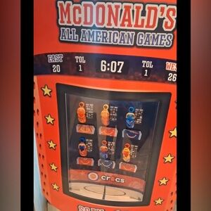 McDonald's All American Games Cocs HM Toy Display & 55” Laminate Window Poster